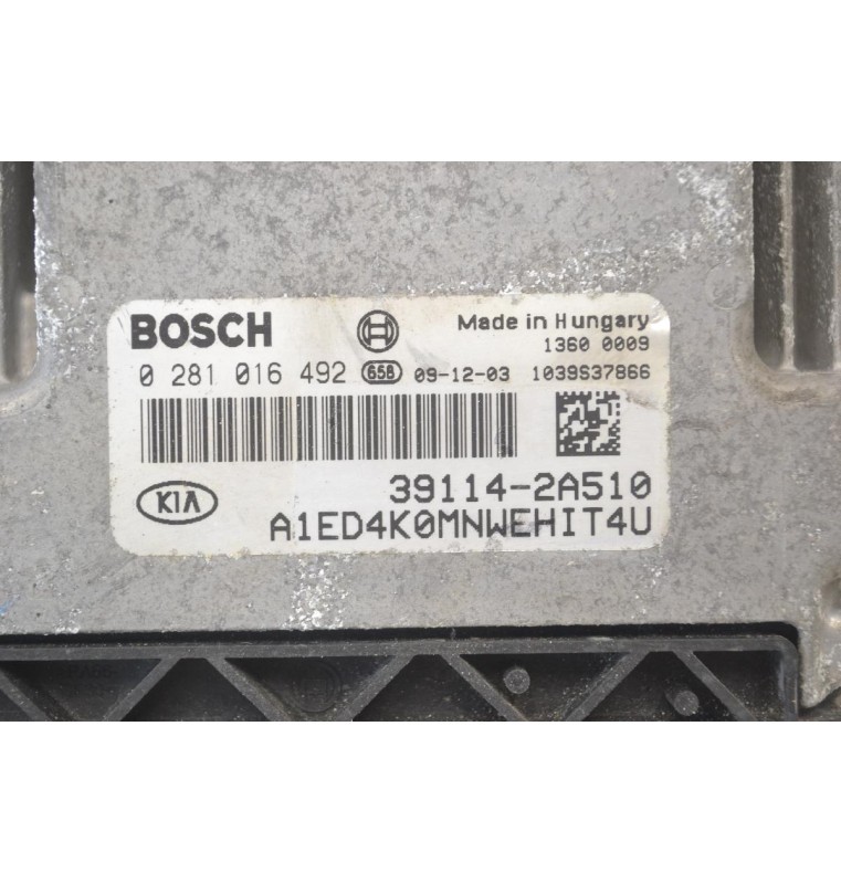 Εγκέφαλος Kia Ceed Hatchback 2006-2012 BOSCH 39114-2A510 391142A510 0281016492 1039S37866