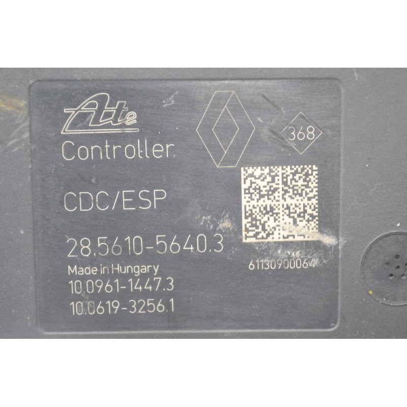 Μονάδα ABS Renault Megane 2008-2016 ATE 95CT2AAY2 476601563R 10.0212-0466.4 28.5610-5640.3 28561056403