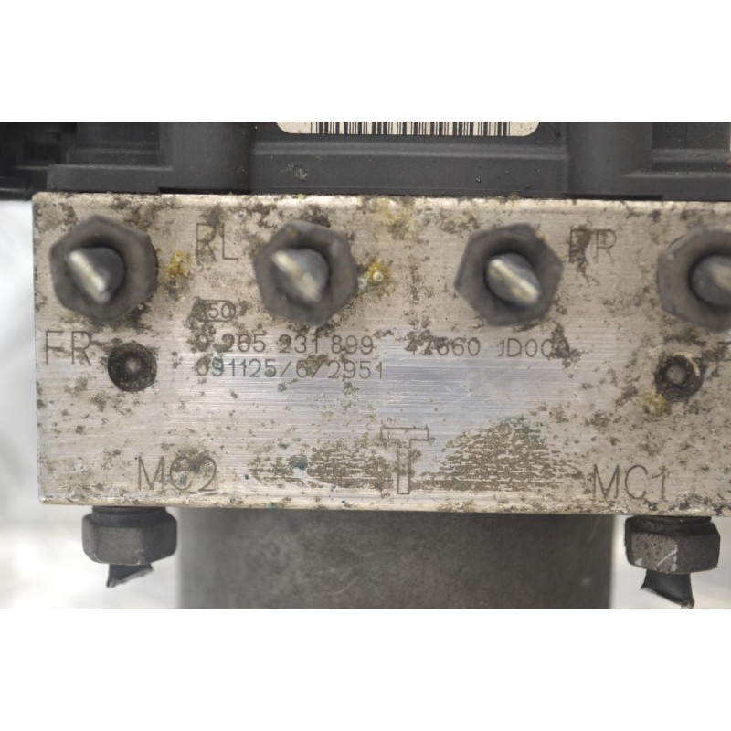 Μονάδα ABS Nissan Qashqai 2007-2013 BOSCH 47660 JD000 47660JD000 0265231899 0265800609