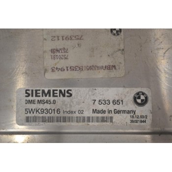 Εγκέφαλος Bmw Z4 2002-2005 SIEMENS 7533651 5WK93016 DMEMS450