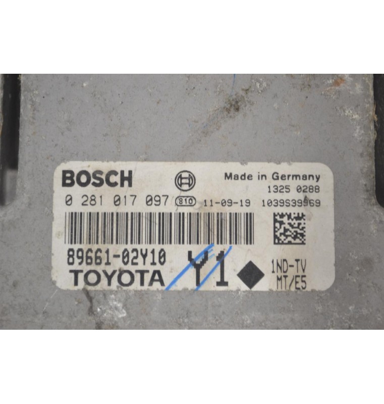 Εγκέφαλος Toyota Auris 1.4 D4D 2008-2013 BOSCH 89661-02Y10 0281017097 1039S39969