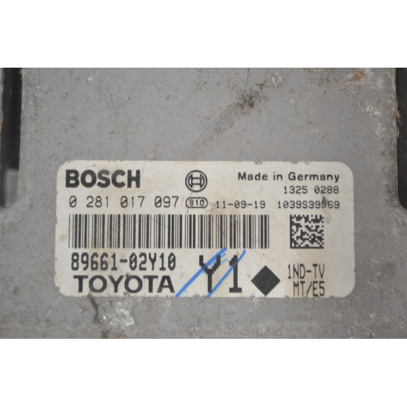 Εγκέφαλος Toyota Auris 1.4 D4D 2008-2013 BOSCH 89661-02Y10 0281017097 1039S39969