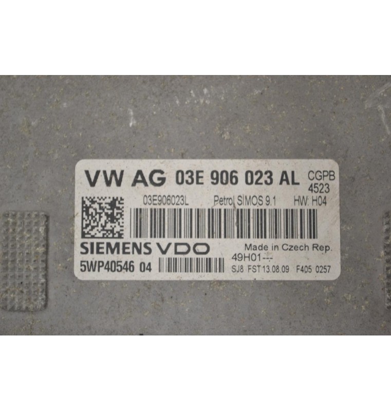Εγκέφαλος Volkswagen Polo 1.2 2006-2015 03E906023AL 03E906023L 5WP40546 (Seat / Audi / Skoda)