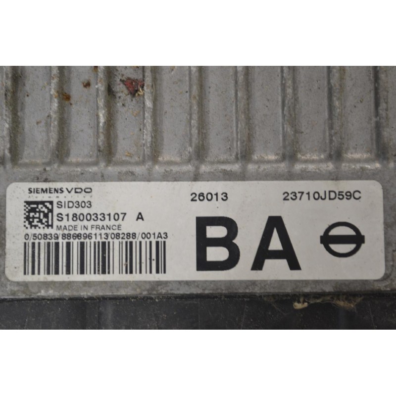 Εγκέφαλος Κινητήρα Nissan Qashqai 2006-2015 SIEMENS SID303 S180033107 A 23710-JD59C