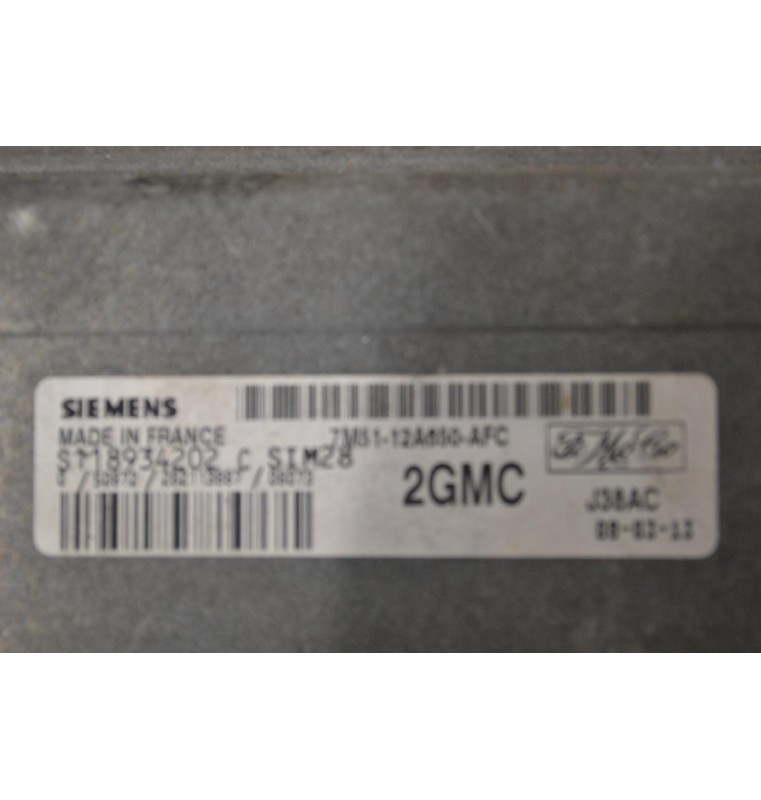 Εγκέφαλος Ford Focus 2004-2012 SIEMENS S118934202 7M5112A650AFC 7M51-12A650-AFC