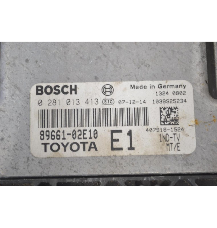 Εγκέφαλος Toyota Corolla - Auris 1.4D D4D 2005-2010 89661-02E10 0281013413 1039S25234
