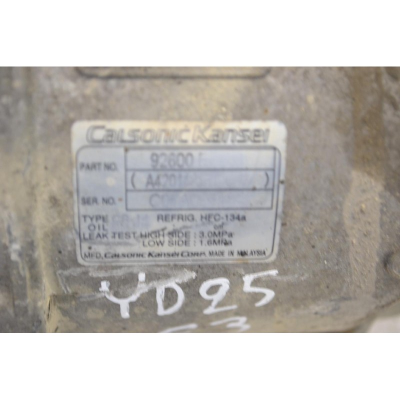 Κομπρεσέρ Aircondition - A/C Κλιματισμός Nissan Navara 2009-2025 CALSONIC 92600