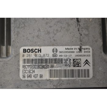 Εγκέφαλος Citroen Berlingo - Pegeuot Partner 1.6 HDI 9H03 2015-2018 0281013872 9664843780 1039S20163 9653958980