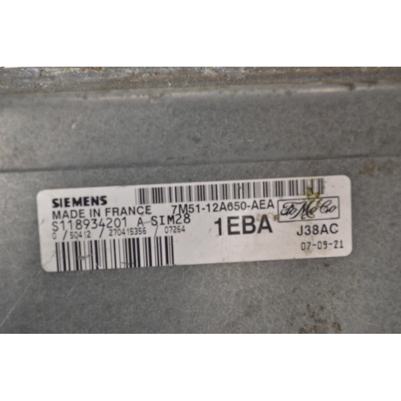 Εγκέφαλος Ford Focus 2004-2013 SIEMENS S118934201A 7M5112A650AEA 1EBA J38AC