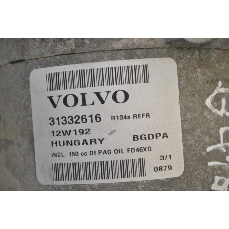 Κομπρεσέρ Aircondition - A/C Volvo S60 B4164T 2010-2015 31332616