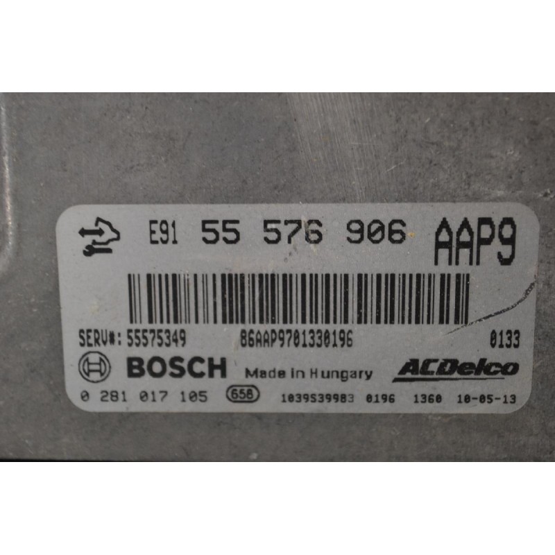 Εγκέφαλος Κινητήρα Opel Insignia A20DTH BOSCH 55576906 0281017105