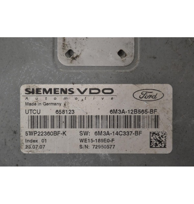 Εγκέφαλος Ford Ranger 2006-2012 658123  5WP22360BF 6M3A-12B565-BF