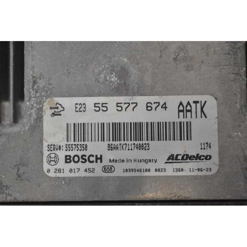 Εγκέφαλος Opel Astra 2009-2015 BOSCH 55577674 5575350 0281017452