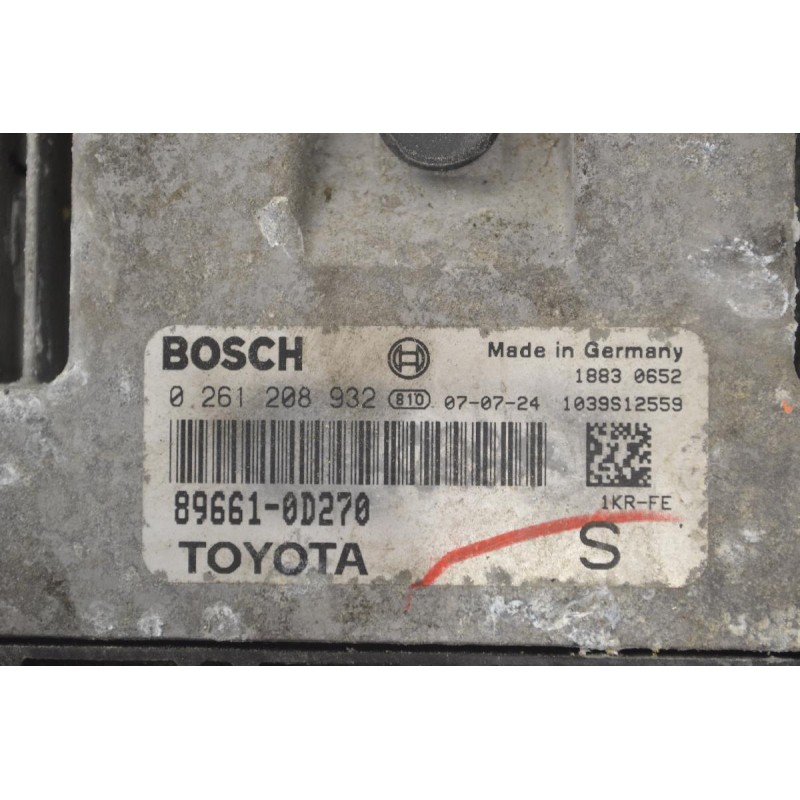 Εγκέφαλος Toyota Yaris 1.0 2006-2012 BOSCH 89661-0D270 0261208932 1039S12559