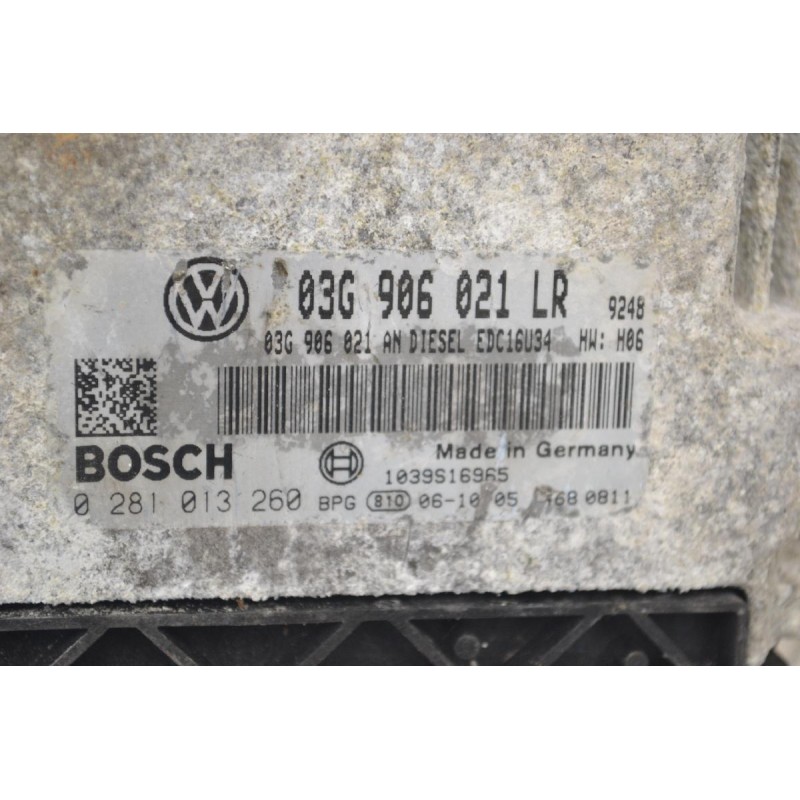 Εγκέφαλος Volkswagen Passat / Touran 1.9 TDI 2001-2010 BOSCH 03G906021LR 03G906021 0281013260 1039S16965 (Seat / Audi / Skoda)