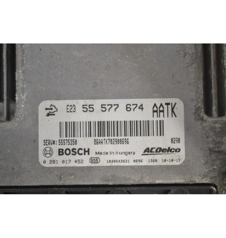 Εγκέφαλος Opel Astra 2009-2015 BOSCH 55577674 5575350 0281017452