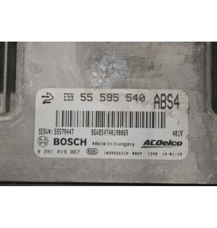 Εγκέφαλος Opel Insignia 2.0 CDTI 2008-2016 55595540 1039S56318 0281019867 55579447