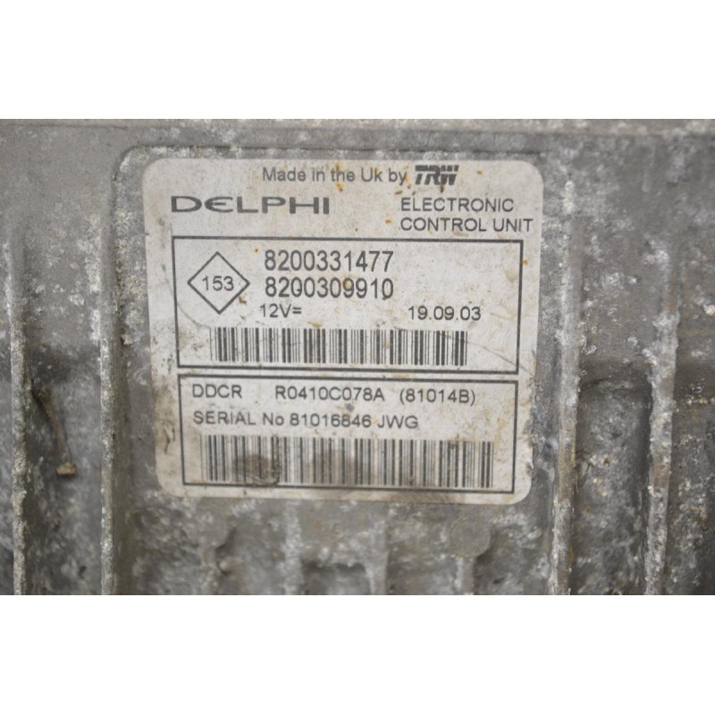 Εγκέφαλος Renault Kangoo 2001-2025 DELPHI 8200331477 8200309910