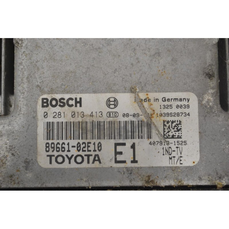Εγκέφαλος Toyota Corolla - Auris 1.4D D4D 2005-2010 89661-02E10 0281013413 1039S25734