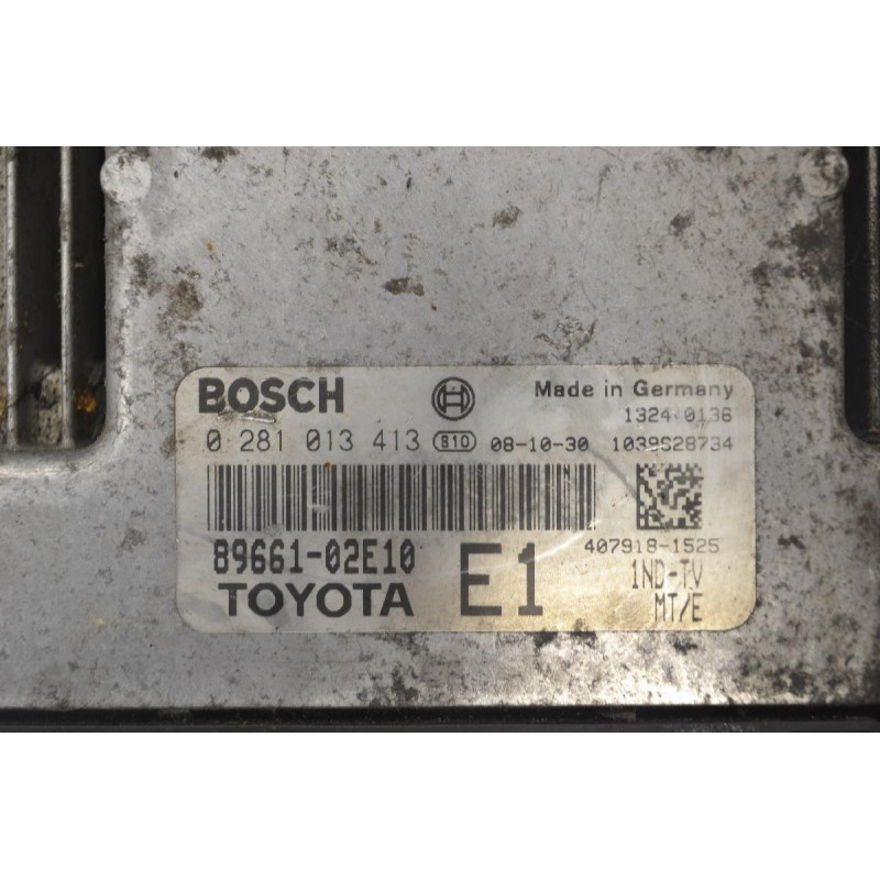 Εγκέφαλος Toyota Corolla - Auris 1.4D D4D 2005-2010 89661-02E10 0281013413 1039S25734