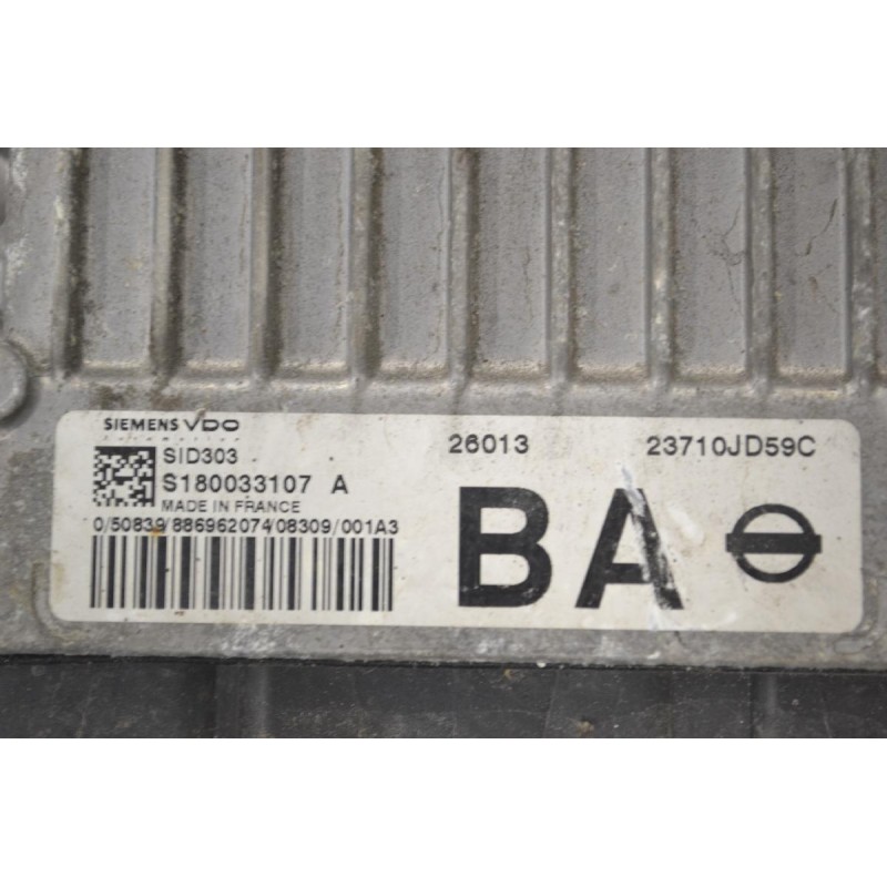 Εγκέφαλος Κινητήρα Nissan Qashqai 2006-2015 SIEMENS SID303 S180033107 A 23710-JD59C