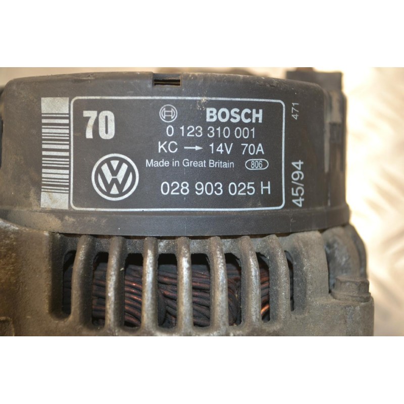 Δυναμό Volkswagen Golf III 1.4 ABD 1991-1999 028903025H 0123310001 70A