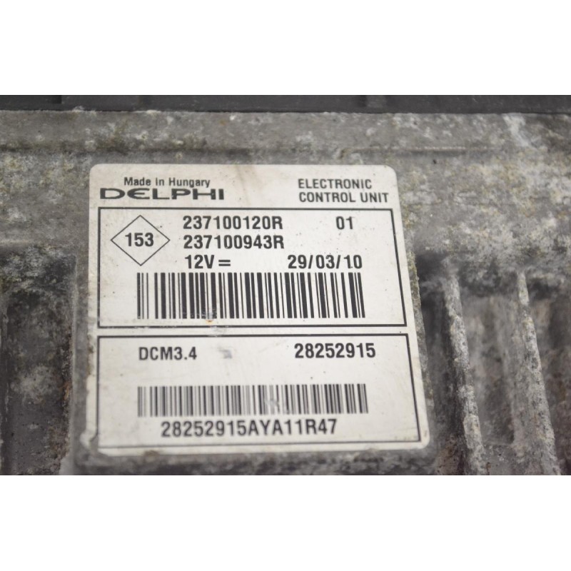 Εγκέφαλος Renault Megane / Fluence 2008-2016 237100120R 237100943R 28252915