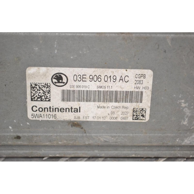 Εγκέφαλος Skoda Fabia 2006-2014 CONTINENTAL 03E906019AC 03E906019C