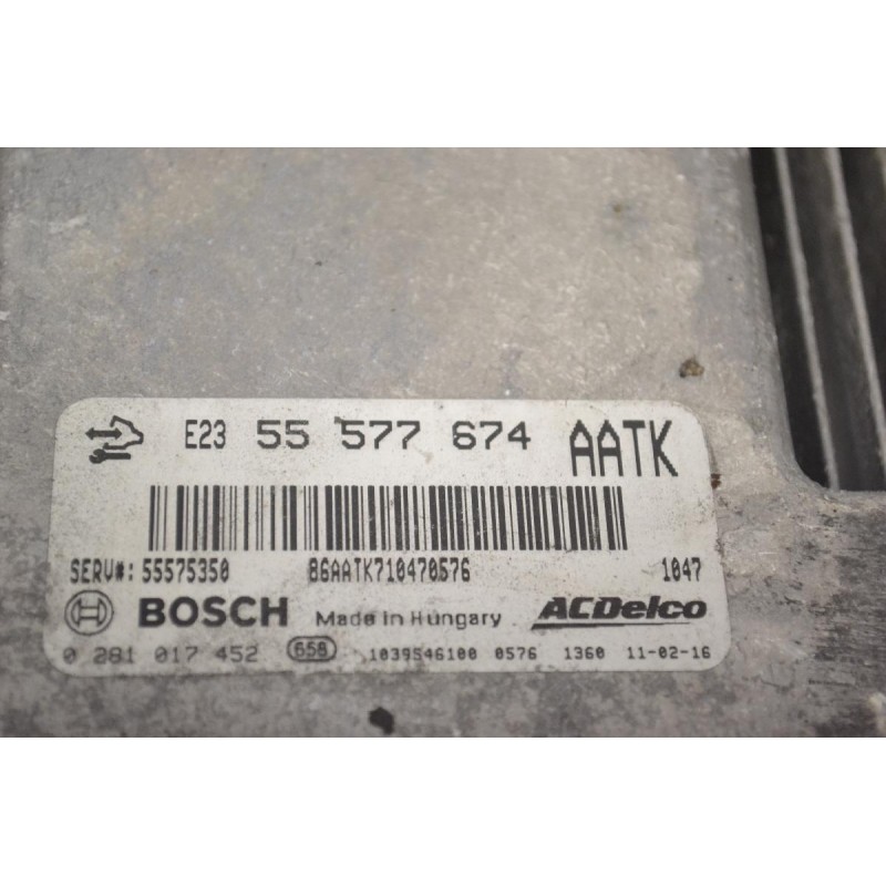 Εγκέφαλος Opel Astra 2009-2015 BOSCH 55577674 5575350 0281017452
