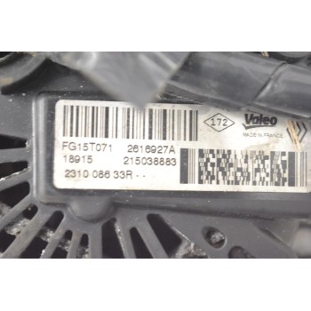 Δυναμό Renault 1.6 DCI R9MA408 2014-2020 VALEO FG15T071 2616927A 231008633R