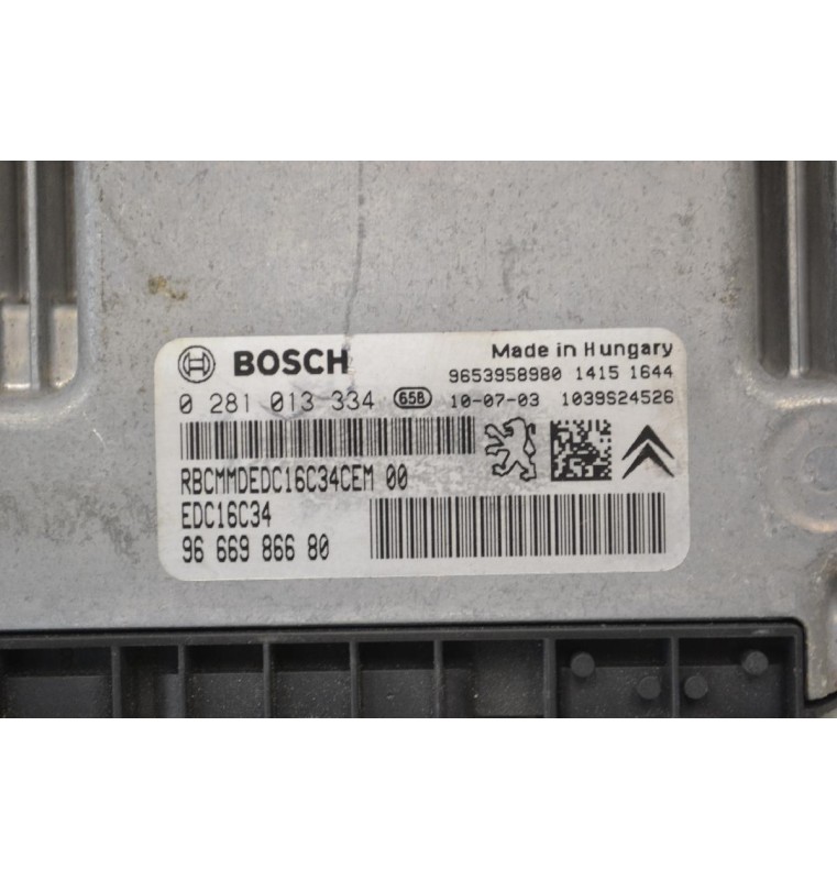 Εγκέφαλος Peugeot 3008 / 5008 HDI 2005-2020 9653958980 0281013334 9666986680 1039S24526 (Citroen C4 / Berlingo)