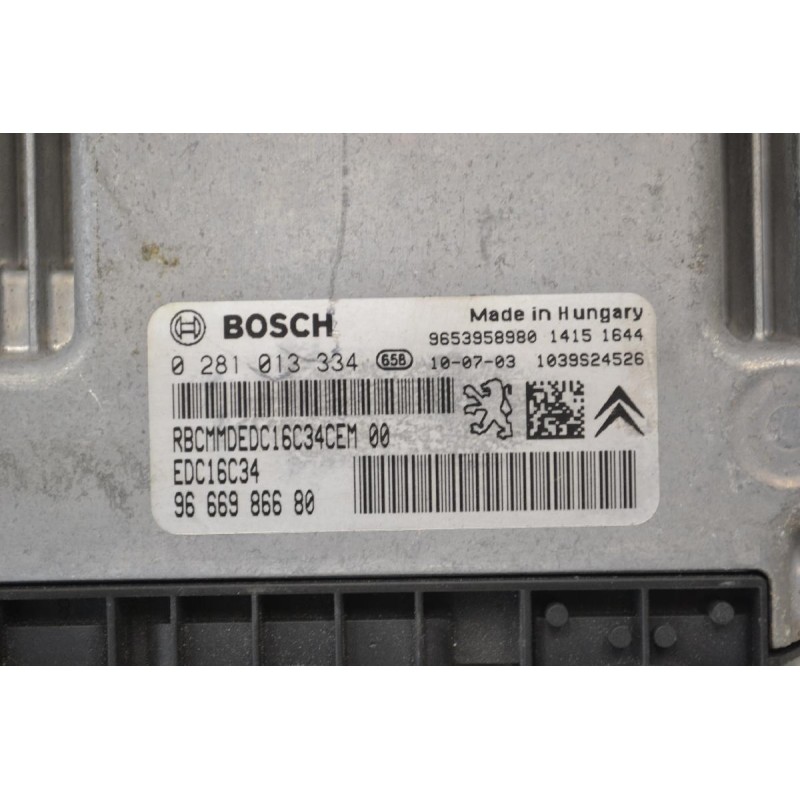 Εγκέφαλος Peugeot 3008 / 5008 HDI 2005-2020 9653958980 0281013334 9666986680 1039S24526 (Citroen C4 / Berlingo)