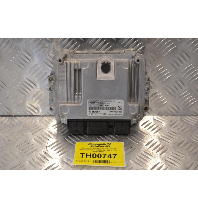 Εγκέφαλος Ford Focus 1.6D G8DD 2003-2015 9M51-12A650-BH 0281017771 1039S36726