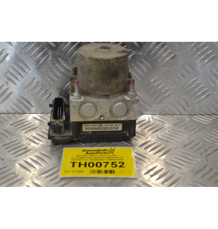 Μονάδα ABS Toyota Corolla / Auris 2006-2012 BOSCH 44510-02110 4451002110 0265800527 0265231858
