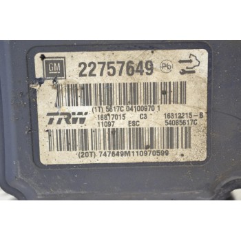 Μονάδα ABS Opel Insignia 2008-2017 TRW 22757649 16817015 16312215-B 54085617C