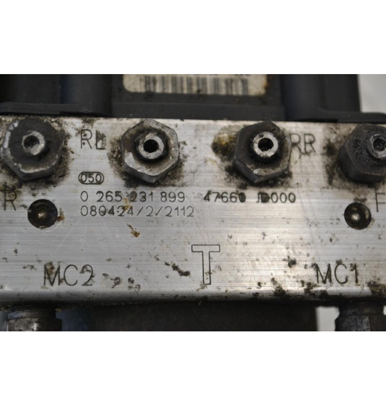 Μονάδα ABS Nissan Qashqai 2007-2013 BOSCH 47660-JD000 47660JD000 0265231899 0265800609