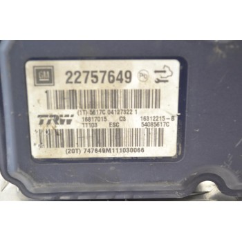 Μονάδα ABS Opel Insignia 2008-2017 TRW 22757649 16817015 16312215-B 54085617C