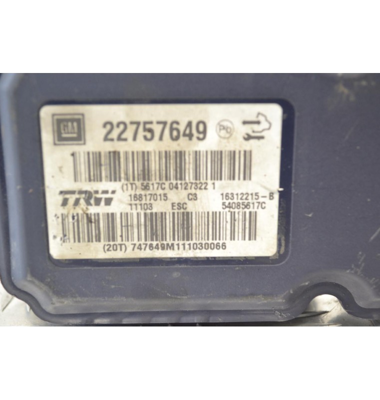 Μονάδα ABS Opel Insignia 2008-2017 TRW 22757649 16817015 16312215-B 54085617C