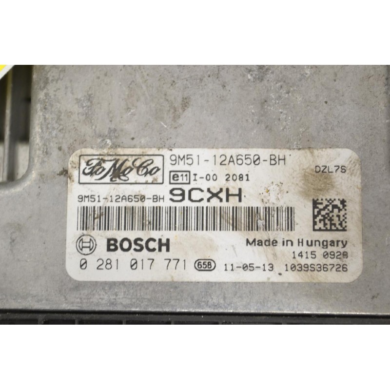 Εγκέφαλος Ford Focus 1.6D G8DD 2003-2015 9M51-12A650-BH 0281017771 1039S36726