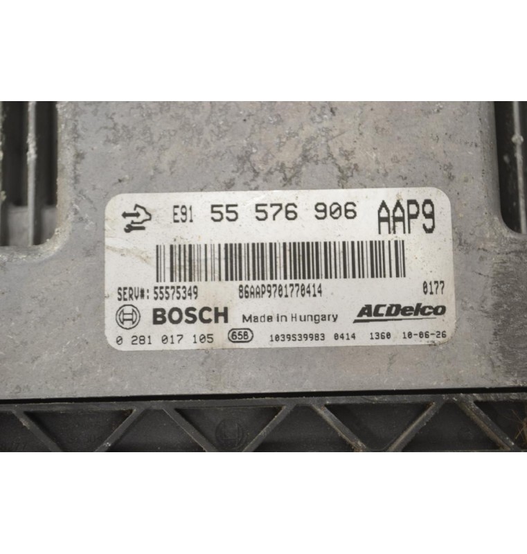 Εγκέφαλος Κινητήρα Opel Insignia A20DTH BOSCH 55576906 0281017105