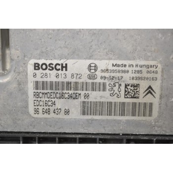 Εγκέφαλος Citroen Berlingo - Pegeuot Partner 1.6 HDI 9H03 2015-2018 0281013872 9664843780 1039S20163 9653958980