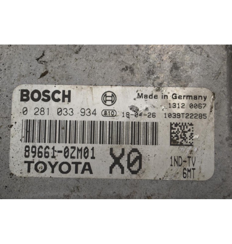 Εγκέφαλος Toyota Corolla 2013-2019 BOSCH 0281033934 896610ZM01 1039T22285