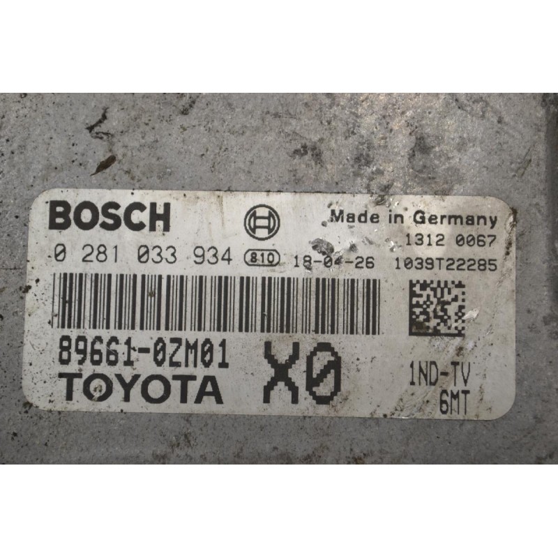 Εγκέφαλος Toyota Corolla 2013-2019 BOSCH 0281033934 896610ZM01 1039T22285