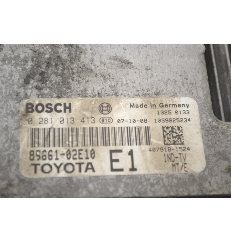 Εγκέφαλος Toyota Corolla - Auris 1.4D D4D 2005-2010 89661-02E10 0281013413 BOSCH
