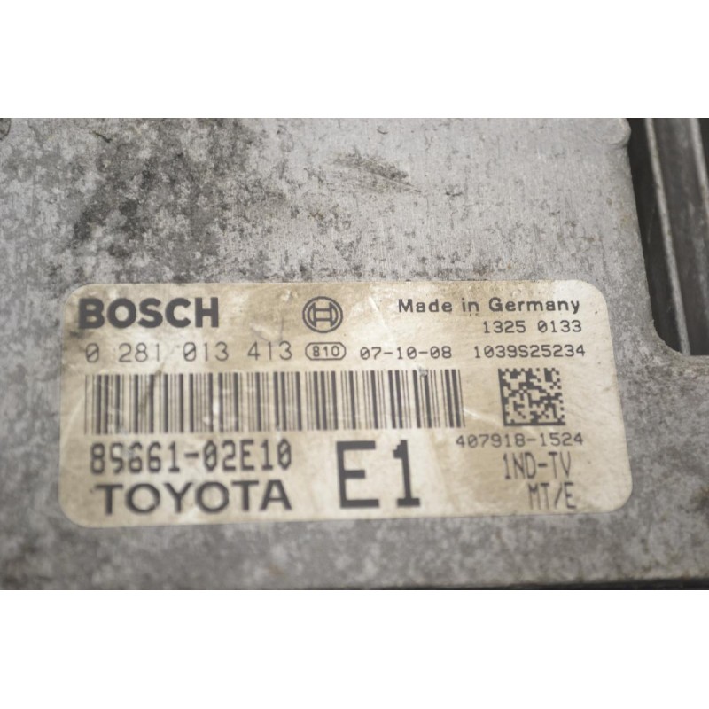 Εγκέφαλος Toyota Corolla - Auris 1.4D D4D 2005-2010 89661-02E10 0281013413 BOSCH