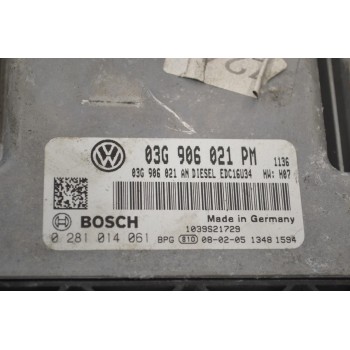 Εγκέφαλος Volkswagen Jetta / Golf 1.9 TDI 2002-2012 03G906021PM 0281014061 03G906021AN 1039S21729 (Seat Audi Skoda)