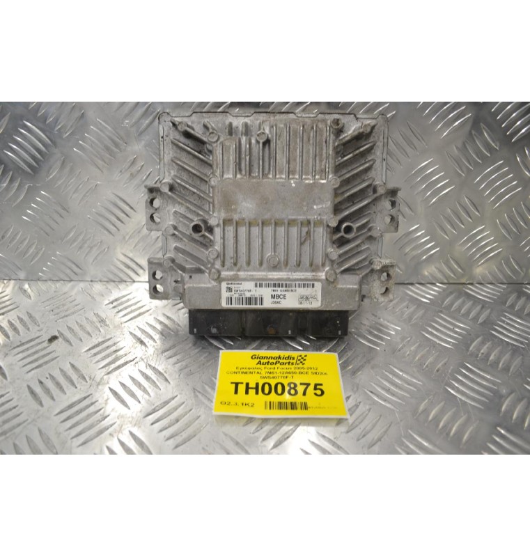 Εγκέφαλος Ford Focus 2005-2012 CONTINENTAL 7M51-12A650-BCE SID206 5WS40778F-T