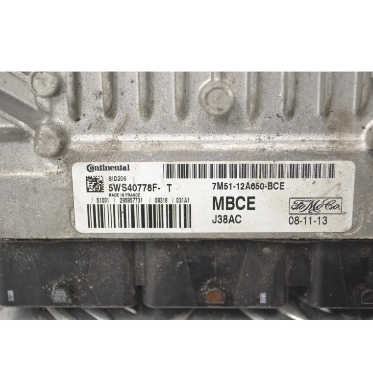 Εγκέφαλος Ford Focus 2005-2012 CONTINENTAL 7M51-12A650-BCE SID206 5WS40778F-T