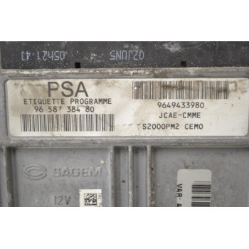 Εγκέφαλος Citroen C2 2002-2008 SAGEM 9658738480 9649433980 84820V02 21585350-4A S2000PM2 CEMO