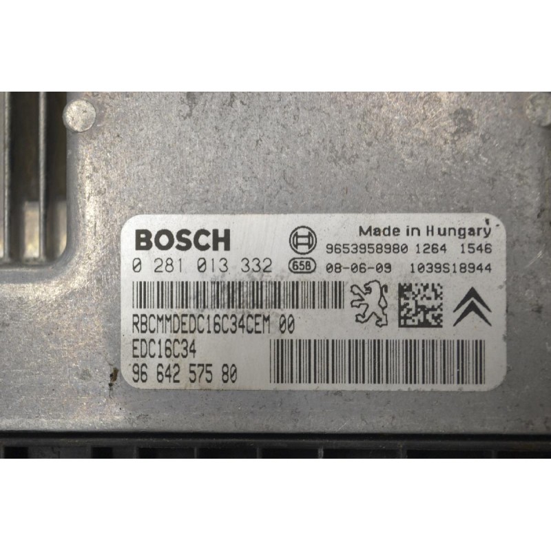 Εγκέφαλος Peugeot 407 2004-2010 BOSCH 0281013332 9664257580 1039S18944